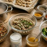 Menu semaine sans graisse : bols repas sans huile ni beurre, lentilles et quinoa