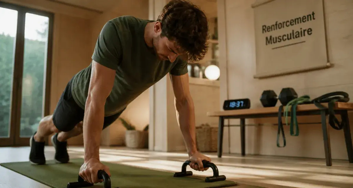Seance de renforcement musculaire sans materiel : gainage sur tapis