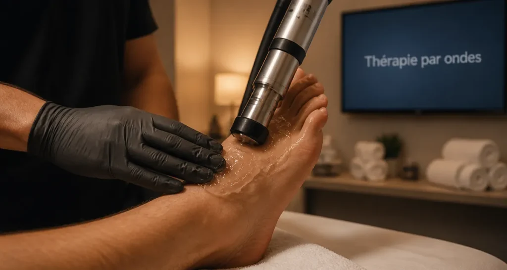 Shockwave therapy sur une tendinite chronique au pied