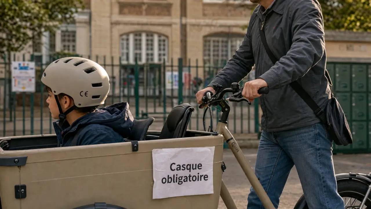 Casque obligatoire en velo pour un enfant de moins de 12 ans