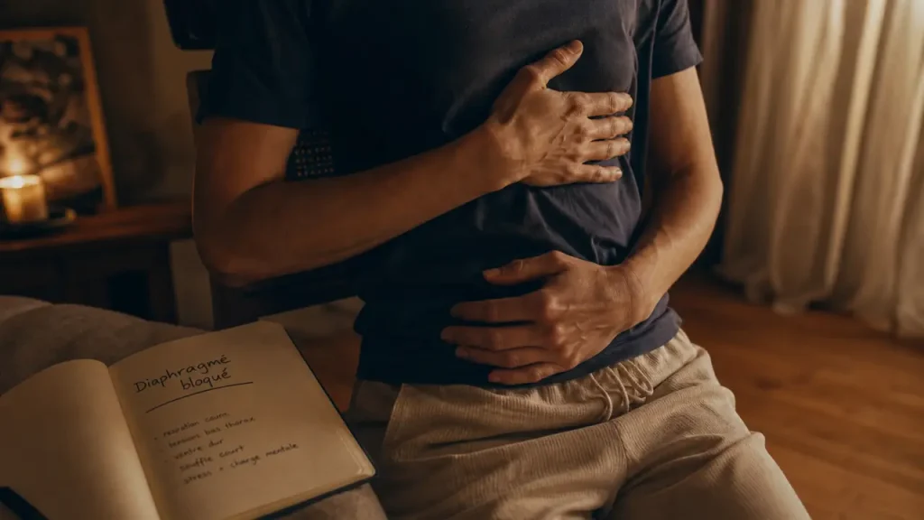 Diaphragme bloqué traitement : respiration plus libre, thorax et abdomen