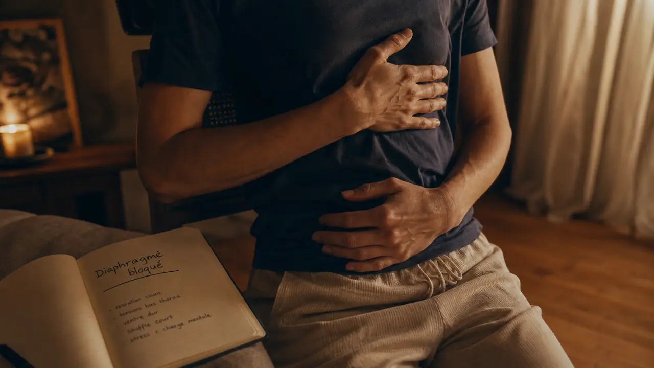 Diaphragme bloqué traitement : respiration plus libre, thorax et abdomen