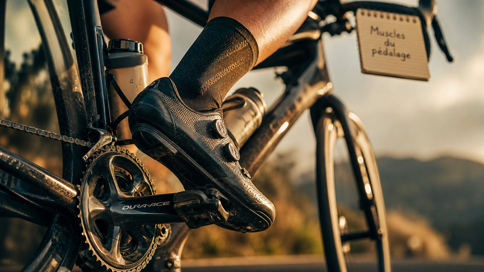 Muscle velo : pédalage cuisses et fessiers