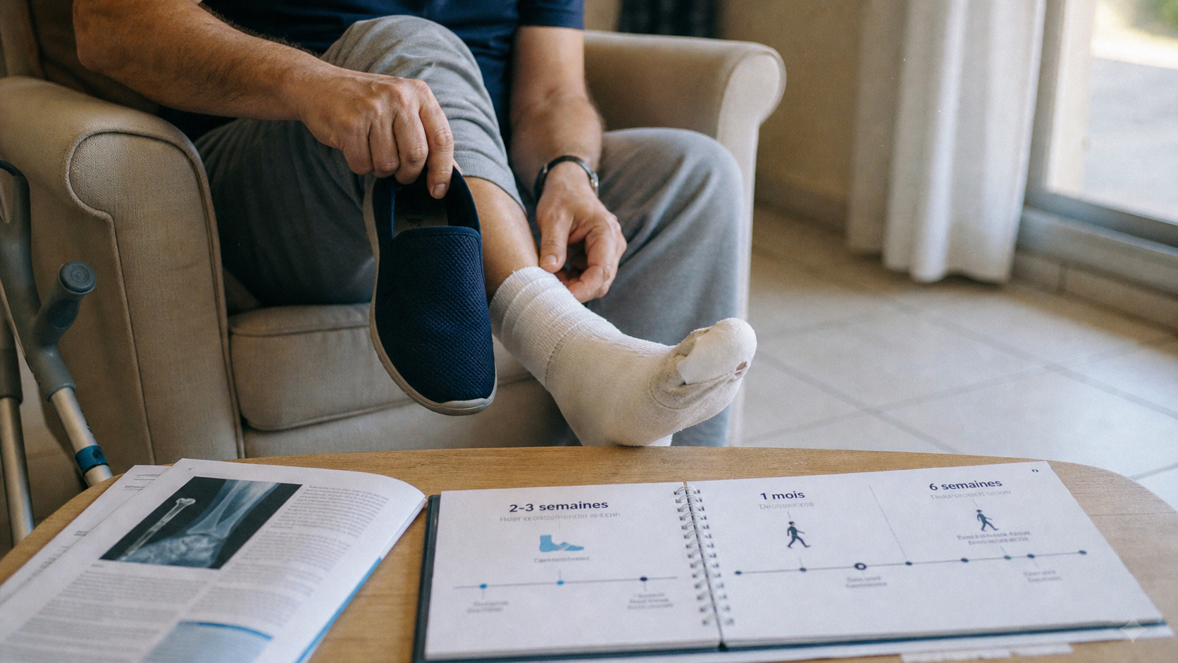 Opération hallux valgus : durée arrêt travail 2 à 6 semaines