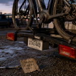Porte vélos electrique avec charge d’appui : fixation sur attelage et sangle