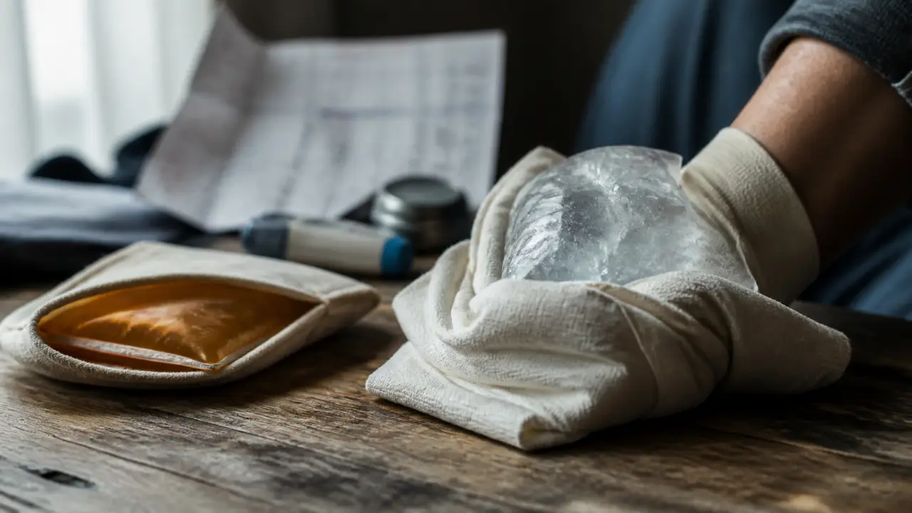 Alternance chaud-froid inflammation : poche froide et compresse chauffante