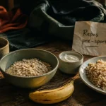 Manger avant le sport : bol flocons d’avoine, banane et riz-poulet