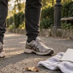 Courbatures aux jambes : mollets au repos, marche douce