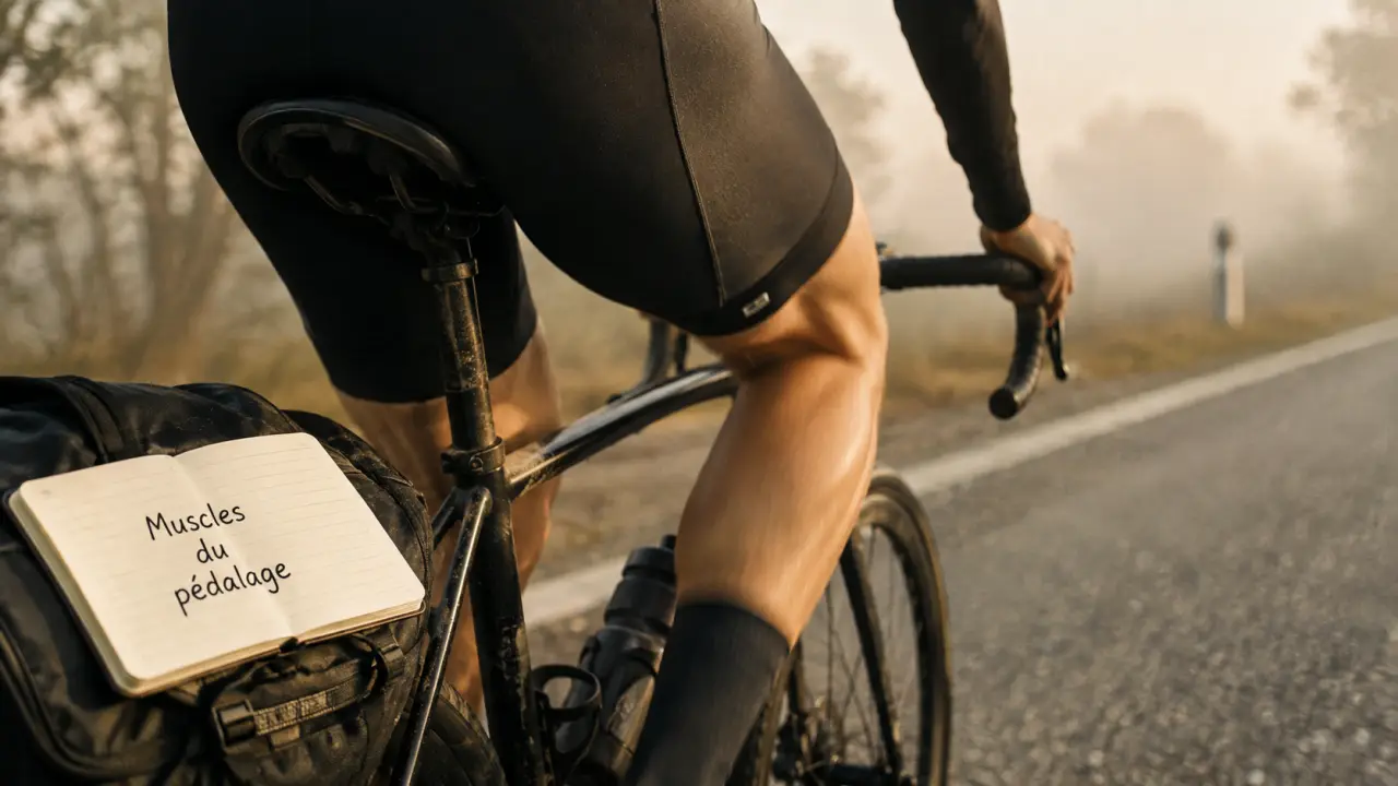 Quels muscles fait travailler le vélo : jambes et gainage, pédalage en action