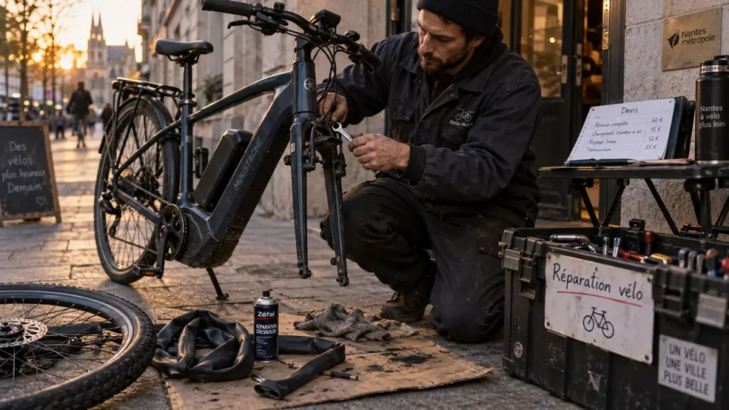 Réparation vélo Nantes à domicile : vélo et réparation des freins