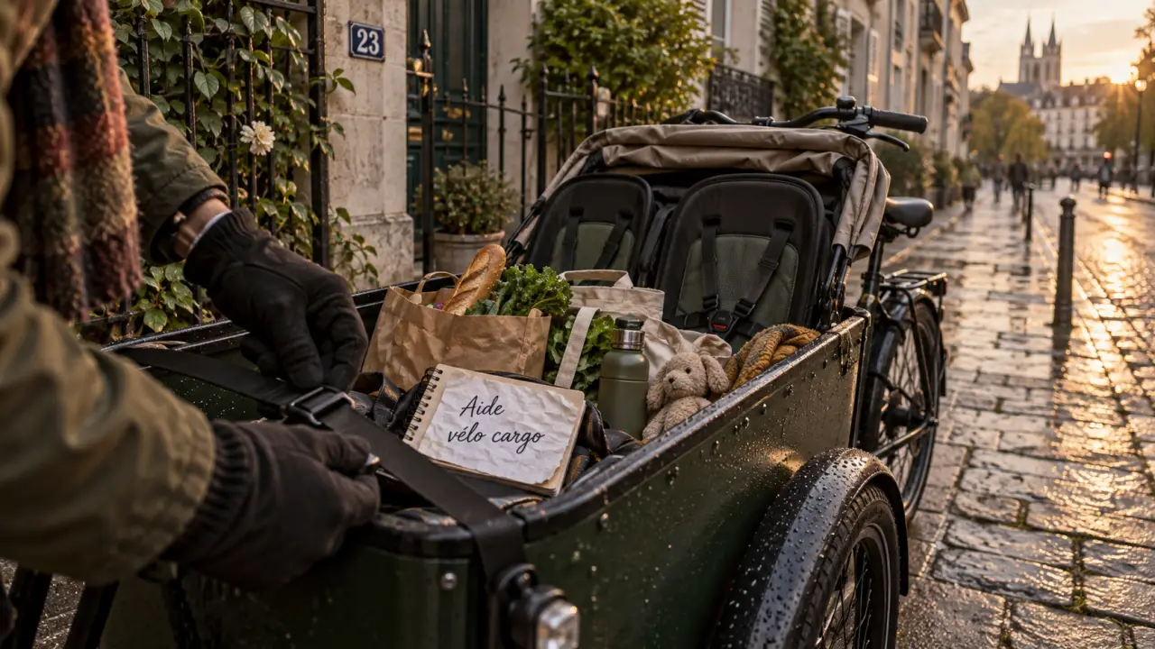 Vélo cargo Nantes avec aides jusqu’à 1 500 €