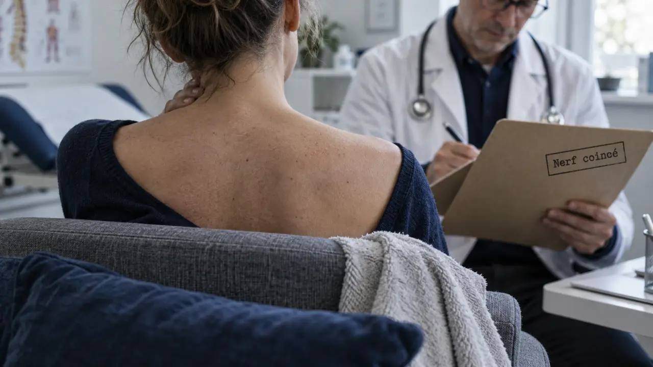 Nerf coincé dos : patient et médecin, dos douloureux sans forcer