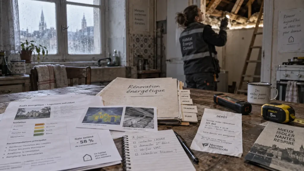 Rénovation énergétique Nantes : audit d’isolation et économies