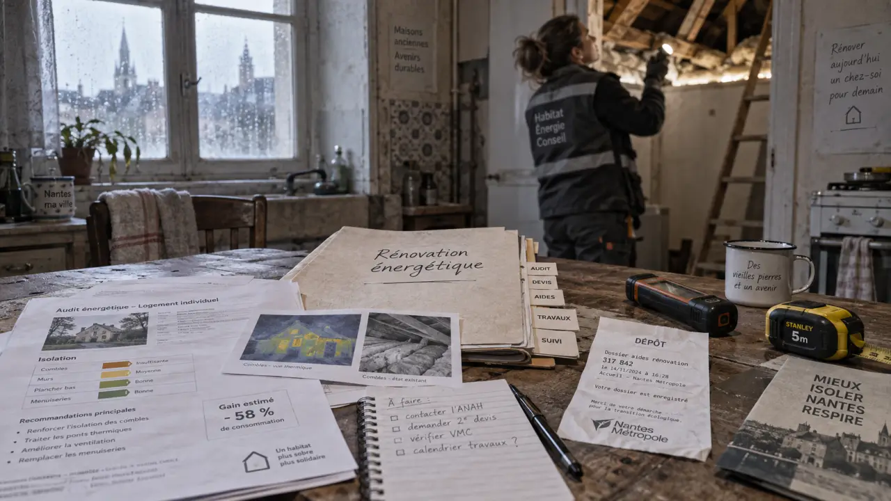 Rénovation énergétique Nantes : audit d’isolation et économies